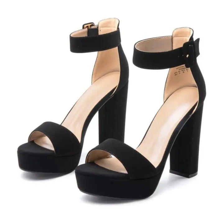 Women's  apricot suede High Heel Platform Pump Sandals Summer Flatform Walking Shoes