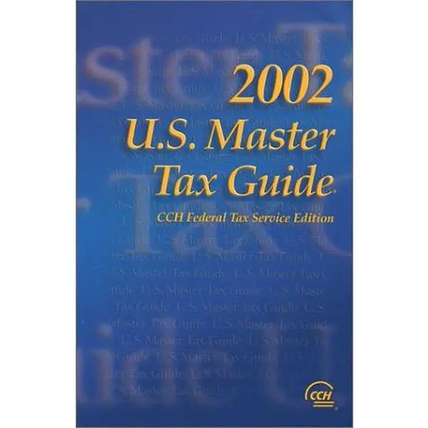 USED Book - U.S. Master Tax Guide, 2002 by CCH Inc. (Paperback) - english