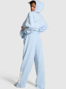 PINK Campus Fleece™ Wide-Leg Split-Hem Sweatpants