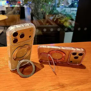 Phone Case - High-Quality Glittery Transparent Glitter Phone Case Holder for Iphone 11 12 13 14 15 16 17 Pro Max Plus, Fully Protective Phone Shell