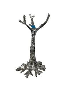 Tall Silver Branch Stand