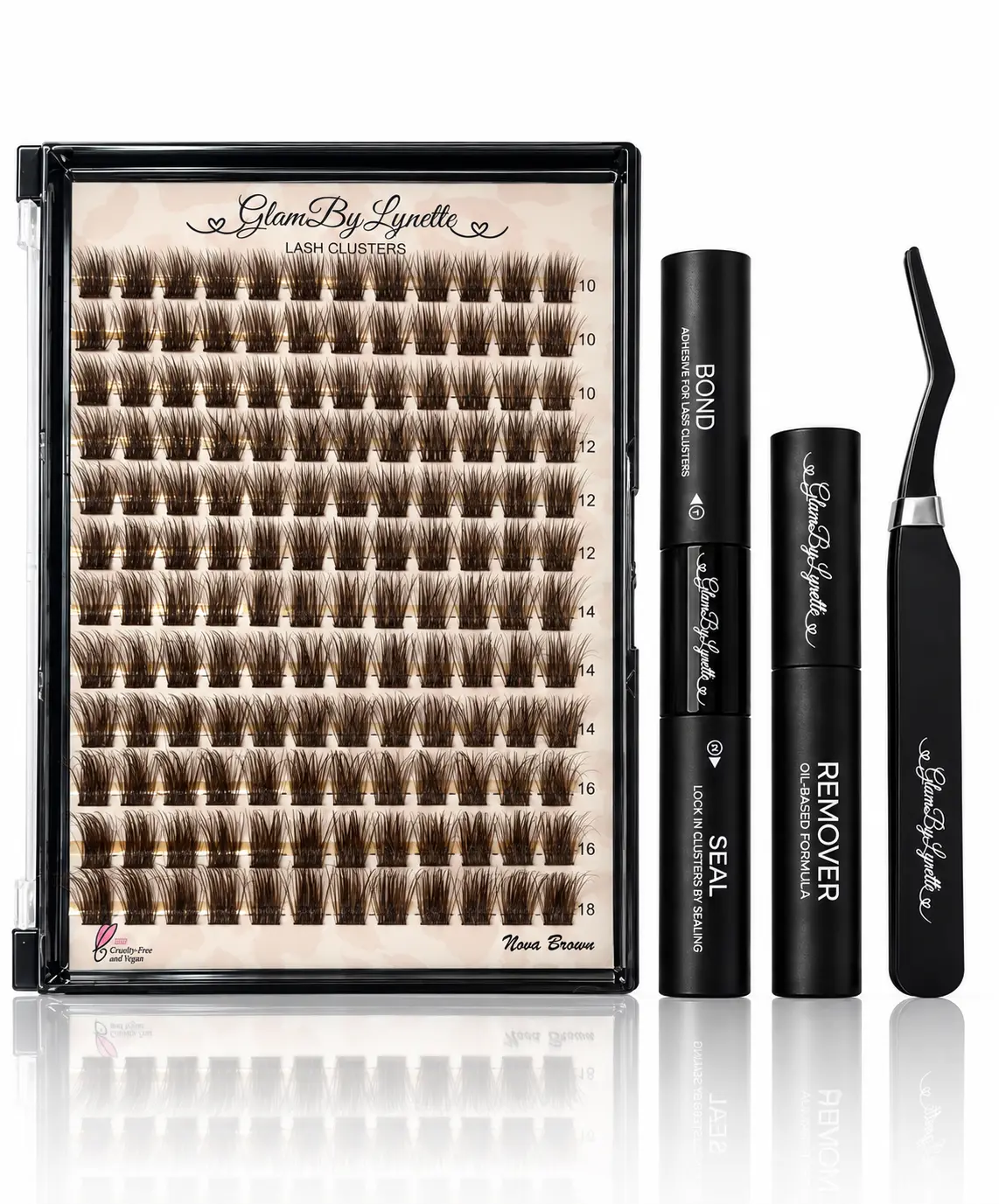 Nova Brown Lash Cluster Kit