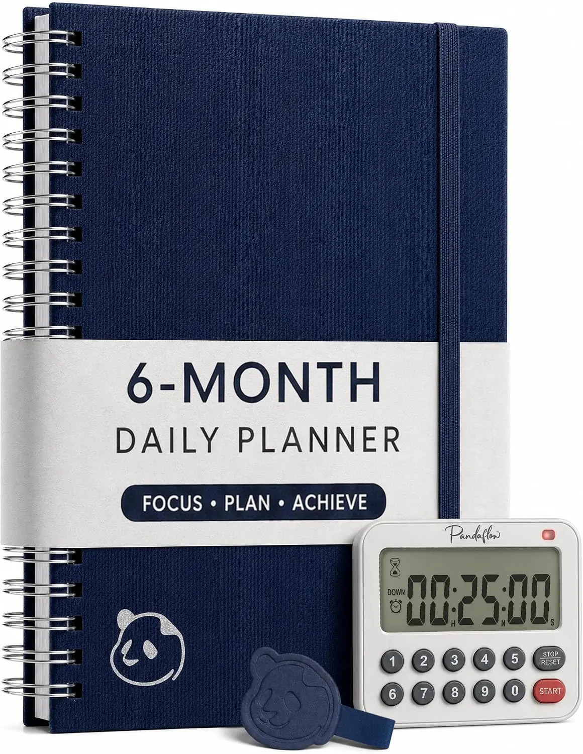 Ultimate 6 Month Productivity Bundle - Spiral Planner and Timer For Increased Focused
