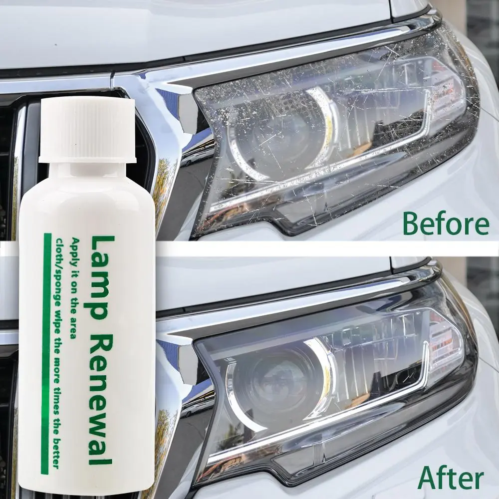 Headlight Restoration Liquid - Instant Repair Fluid for Cloudy Foggy Headlights, Car Headlight Cleaner & Polish, Quick Fix Repair Solution
