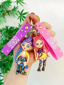 Trendy Kpop Keychain, Cartoon Style Accessory, Perfect Gift for Fans, All-Season Fashion Jewelry, Stylish Hang Decor