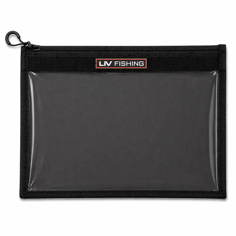 LIV FISHING Tackle Pack - Nylon/Thick TPU Plastic Gear with Quick-Zip Access, Premium Zipper, Reinforced Sides, 25+ Bags, 16x12in Accessories for Outdoor Activities