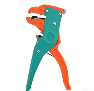 Automatic Quickstrip Wire Stripper and Cutter, Quick Strip Wire Stripper, 2 in 1 Adjustable Electrical Cable Wire Stripping Tool&Eagle Nose Self-Adjusting Wire Pliers (7-Inch), Green