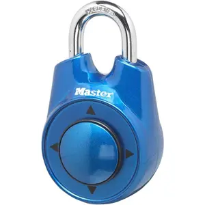 Directional Combination Padlock with Customizable Code, Reusable Security Lock for Gym Lockers, Blue, Durable Weatherproof Design, Adjustable 4-Digit Resettable Combination container accessory t25  screw