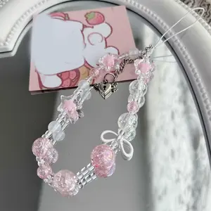 Cute Star & Heart Design Phone Chain, Fashionable Phone Lanyard, Phone Strap for Women & Girls, Mobile Phone Decoration Accessories, Phone Charms, Phone Accessory