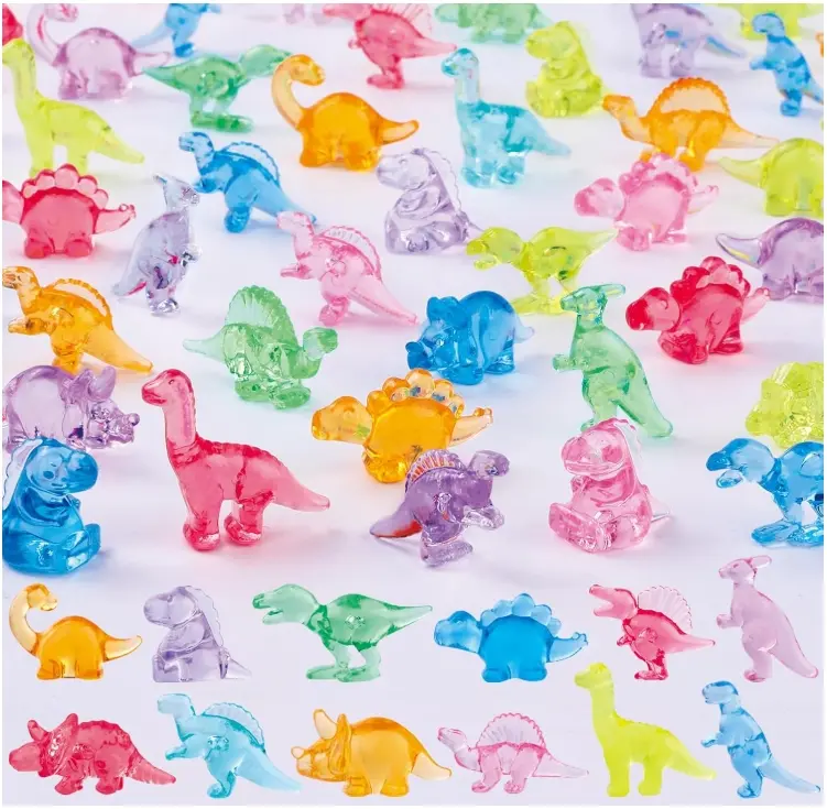 120Pcs Mini Dinosaur Figurines 12 Styles Tiny Resin Animals to Hide,Small Plastic Dinosaurs for Vase Fillers Micro Dollhouse Aquarium Decorations