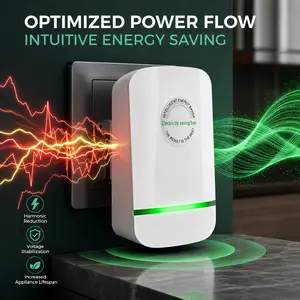 2026 Upgraded Plug-In Power Device with LED Indicator, Compact US Plug Adapter for Home, Office & Dorm Use