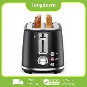 2 Slice Toaster, Wide Slots,High Lift, Auto-Off, & Frozen Modes for Toast, Bagels, Waffles & Fruity Breads, Modern Sleek Design, Easy-Clean Crumb Tray tostado rade pan whall toaster