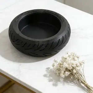 Tire Storage Box, Novelty Car Tire Organizer Tray, Home Decor Shelf, Key and Coin Holder, Perfect Gift for Motorcycle Enthusiasts