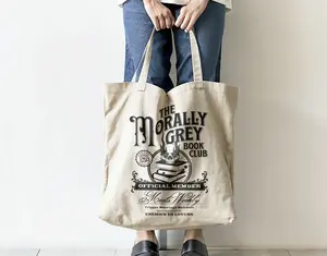 Morally Grey Book Club Tote Bag Dark Romance Vintage Bookish Merch Book Lover Gift YA Dark Fantasy Book Club Crewneck Reading Tote Bag