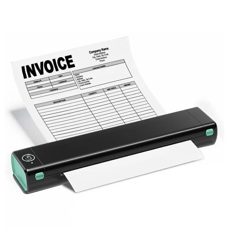 Phomemo M08F-BKG X Letter & A4 Portable Thermal Printer - Black & Green