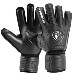 Professional Football Goalkeeper Gloves, 1 Pair Fingersave Thickened Football Gloves, Comfortable Breathable Durable Anti-slip Finger Protective Gloves, Football Accessories, Soccer Training Equipment