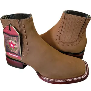 Women's Short Rodeo Boot Nubuck Chedron Los Altos