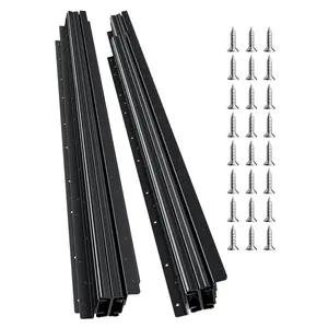 VEVOR Undermount Drawer Slides, 40 inch, Full Extension Ball Bearing Under Stair Cabinet Rails, 260 LB Load Capacity Heavy Duty Bottom Stair Cabinet Glides Track Runners, for DIY Replacement, Black