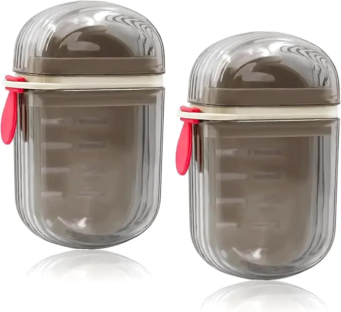 2PCS Travel Soap Case Transparent Leakproof Soap Container with Lid Portable Bar Soap Holder for Traveling Bathroom Shower Gym School Camping Vacation Outdoor