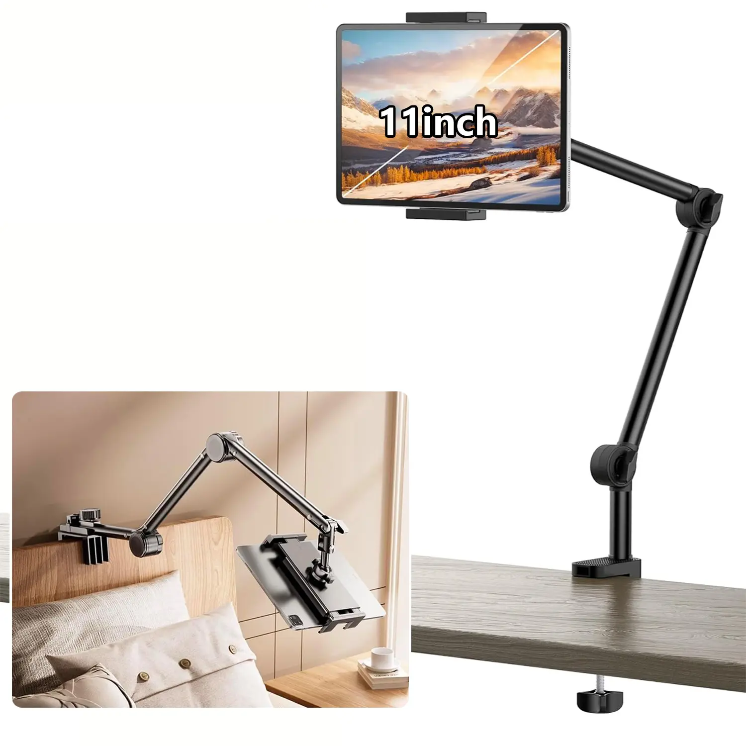 Game Streaming Accessories for iPad iPhone Holder for Desk Bed, for Kindle Stand Holder for Bed Reading Game Accessories for Nintendo Switch Kindle 4-11” Samsung Tab, Kindle, E-Readers, Large