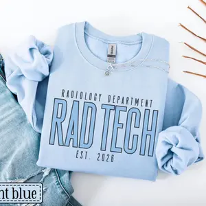 Personalized RAD Tech EST. 2026 Sweatshirt • RAD Tech Gifts • X-ray Tech Sweater • Radiology Tech Crewneck • Radiology Department Pullover