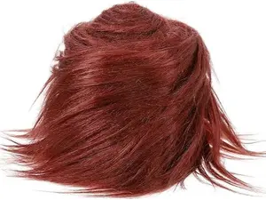 Faux Fur Fabric Precut Strips, 59" x 4" Fluffy Faux Fur Ribbon for DIY Crafts Christmas Halloween,RED