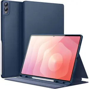 Case for Samsung Galaxy Tab S11 Ultra with S Pen Holder, Slim Folio Stand Protective Tablet Cover, Multi-Angle Viewing, Auto Sleep/Wake (Navy)