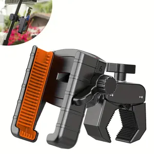 Universal Golf Cart Phone Holder, Compatible with Ezgo Club Car, 360 Degree Rotatable Single Hand Operation, Fits Most Devices, Car Cellphone Mount