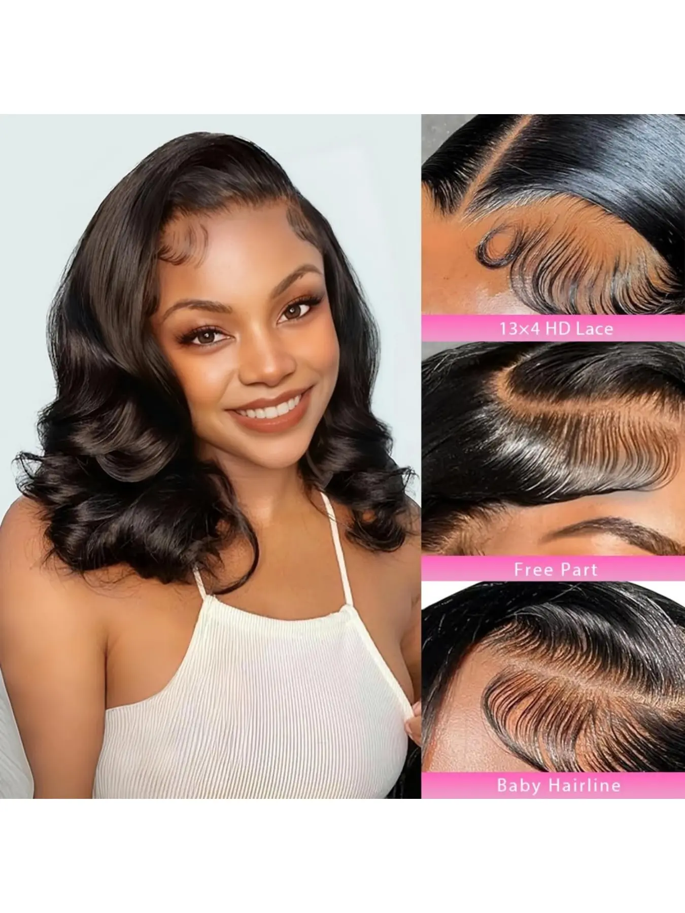10 inch Body Wave Bob Wig Human Hair Wavy human Hair with 