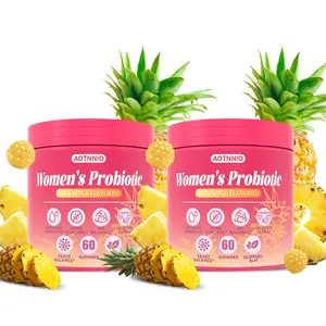 Feminine Probiotics Gummies - Pineapple Flavor, Prebiotic & Probiotic Blend with Slippery Elm Supports pH Balance and Relieves Dryness, DealsForYouDays