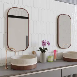 Doncaster Blanco 3x12 Scallop Glossy Ceramic Tile