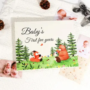 Baby Growth Record Book, Gift Boxed Notebook, 10.8x8.9 Inches, Perfect for Documenting Baby's Development, Ideal for New Parents
