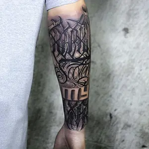 BAGHPBM Arm Tattoo Sticker Arm Tattoo Cool Temporary Tattoos, Temporary Tattoo Art Sticker Waterproof Easy To Apply Looks Real