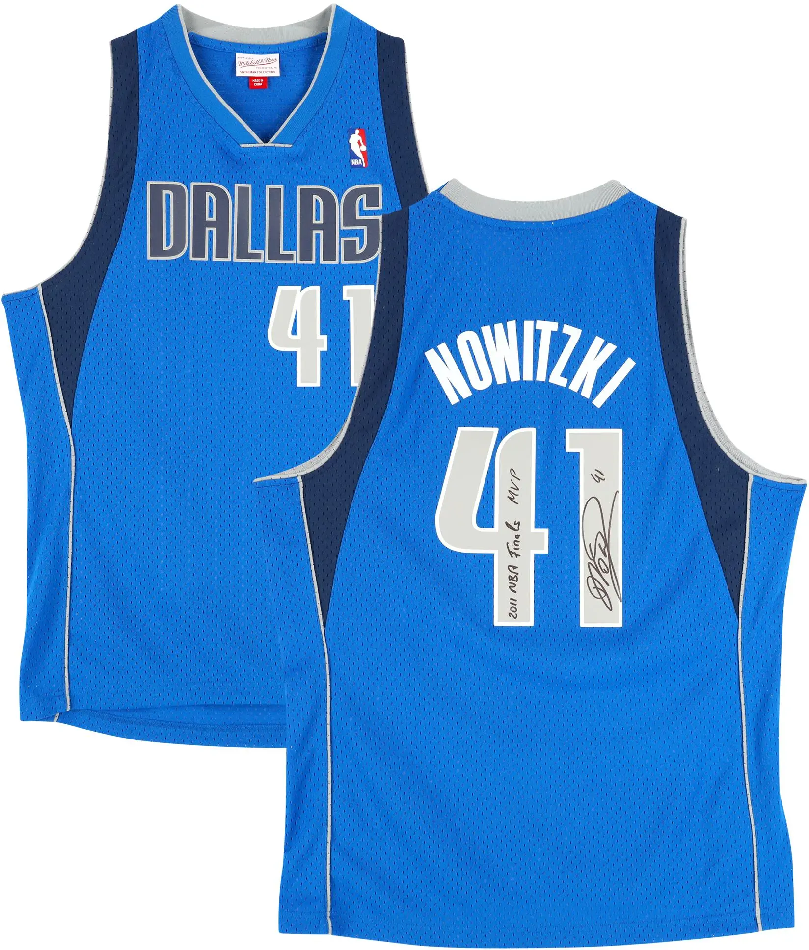 Dirk Nowitzki Dallas Mavericks Autographed Mitchell & Ness Royal Blue 2010-11 Swingman Jersey with "2011 NBA Finals MVP" Inscription - Fanatics Authentic Certified