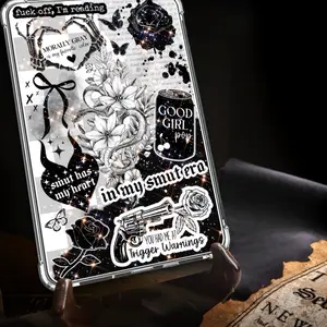 Black and White Bougie Cardstock Case Insert for Kindle E-Readers #Booktok