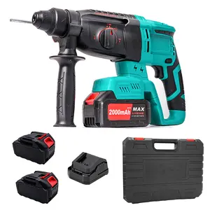 Cordless Rotary Hammer Drill SDS Plus 20V Brushless, 4000BPM Impact Hammer Drill with 3 Modes & Safety Clutch, Electric Demolition Drill Tool Kit for Concrete Masonry Wood Metal with Carrying Case