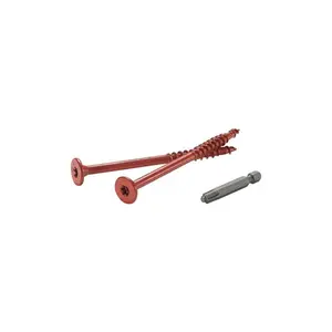 Fastenmaster 5915277 Flatlok No. 14 x 4.5 in. No.40 Torx ttap Flat Head Epoxy Carbon Steel Wood Screws - 50 Piece