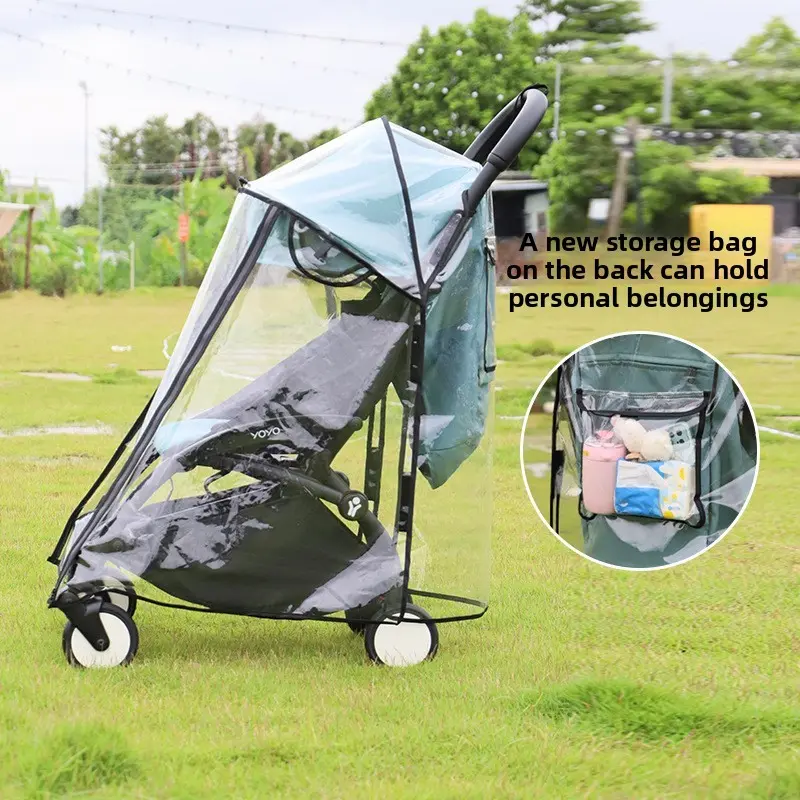 Baby Stroller Rain Cover Windproof Baby Carriage Insulation Jacket, Yoyo Vovo Infant Pushchair Accessories, Essential Pram Protection Gear