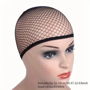 Stretchable Elastic Hair Nets Open Ends Mesh Net Wig Caps for Hair Styling