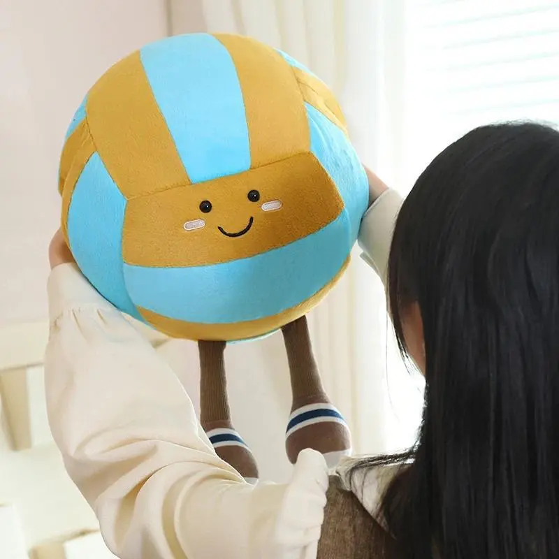 Volleyball-Basketball Shape Soft Stuffed Warm Comfortable Hand Warmer, 100% New High-Quality 30x30cm Unisex Plush Toy Gift for DIY Specialty Supplies (Keep Away From Fire), Soft Plush