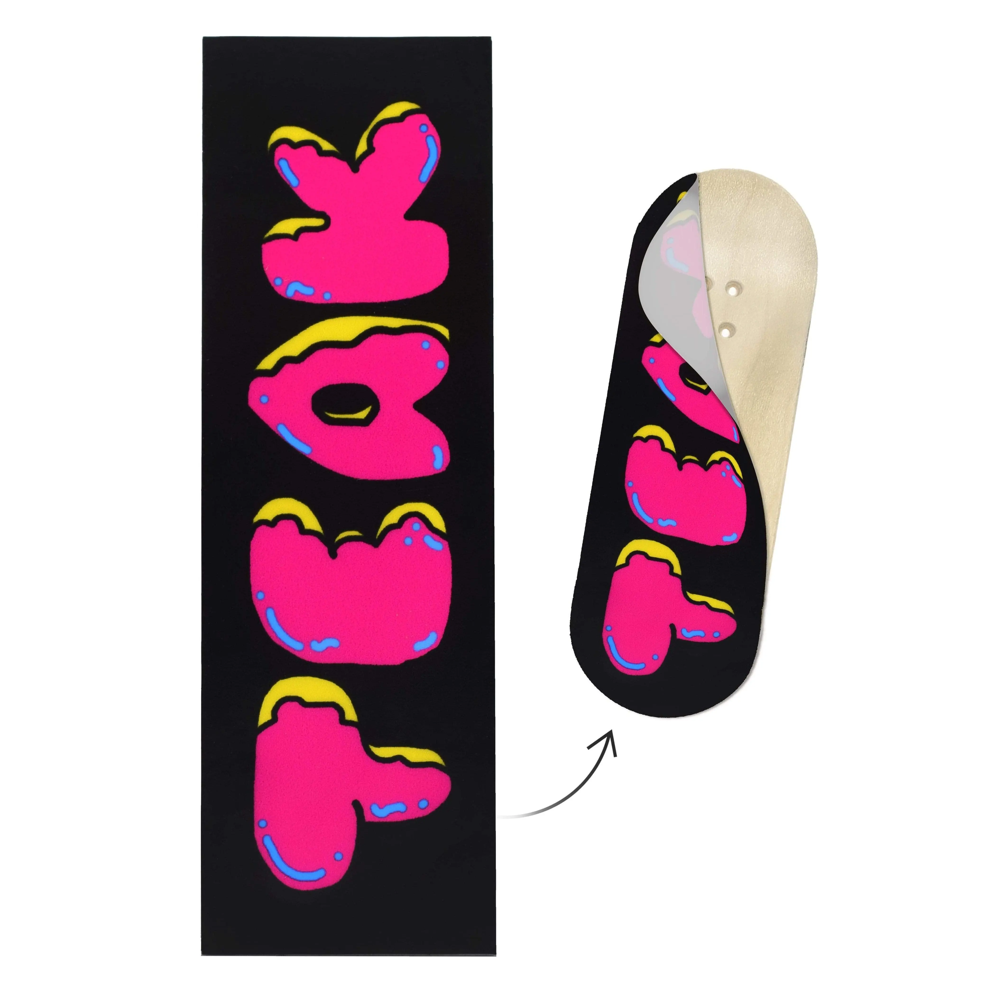 "Donut Teak Logo" Deck Graphic Wrap - 35mm x 110mm