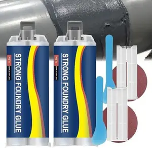 Foundry Glue,Metal Repair Glue, CastingGlue,high temperatureGlue for Metal, CastingGlue Plastic Repair for Repairing  Surfaces (2PCS)