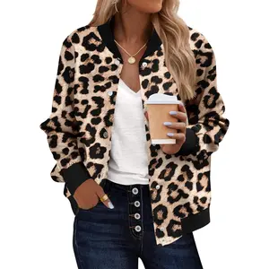 Bomber Jacket Women Varsity Casual Button Down Lightweight 2026 Spring Fashion Short School Outfits with PocketsGift