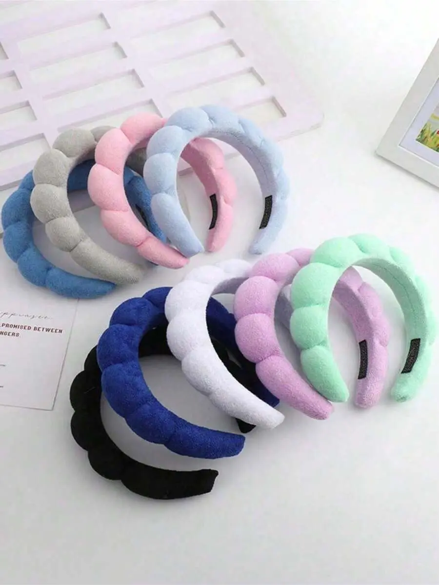 1pc Women's Foam Cloud Headband, Beige, Cute & Versatile, Wide Headband For Autumn/Winter, Non-Slip Hair Accessory, Hair Band, Hair Hoop Beauty Home Hair Accessories Hairband,Festival,Party