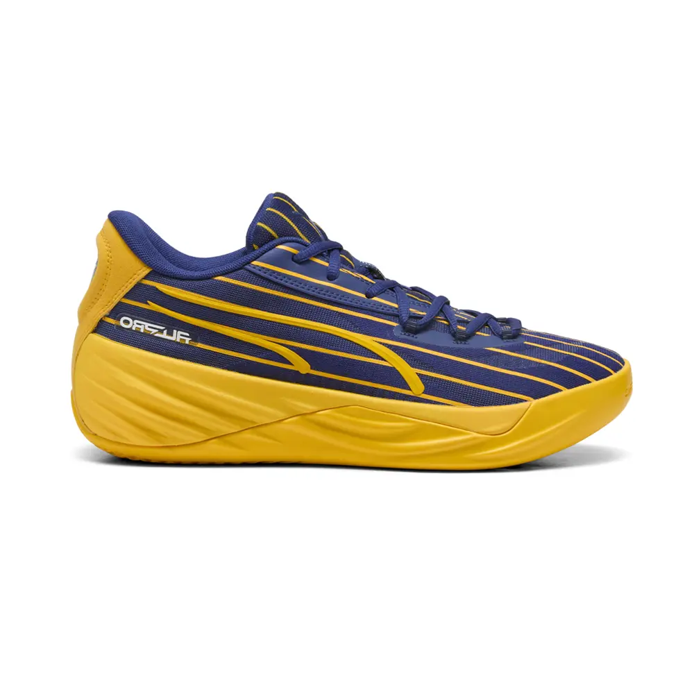 PUMA Mens All Pro Nitro Pinstripes Basketball Sneakers Shoes - Blue