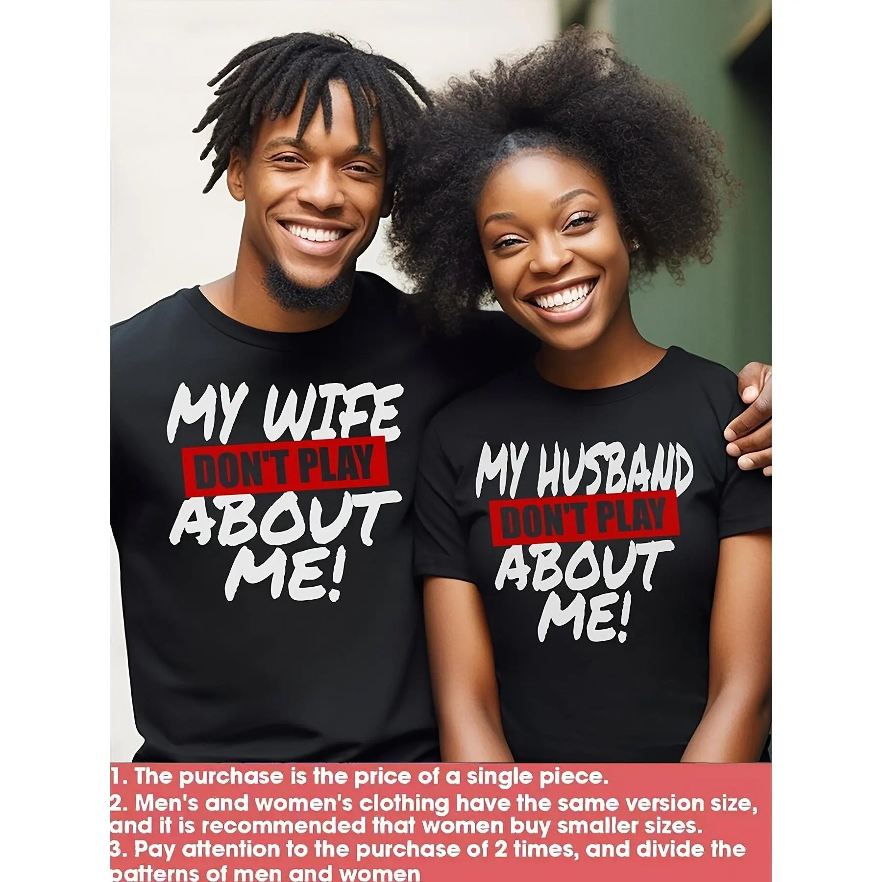 Husband And Wife Don't Play About Me Matching Couples Shirt Valentines Gift Valentine Matching Shirt Valentines Shirt Engagement Giftfor Valentine's Day Holiday Gift