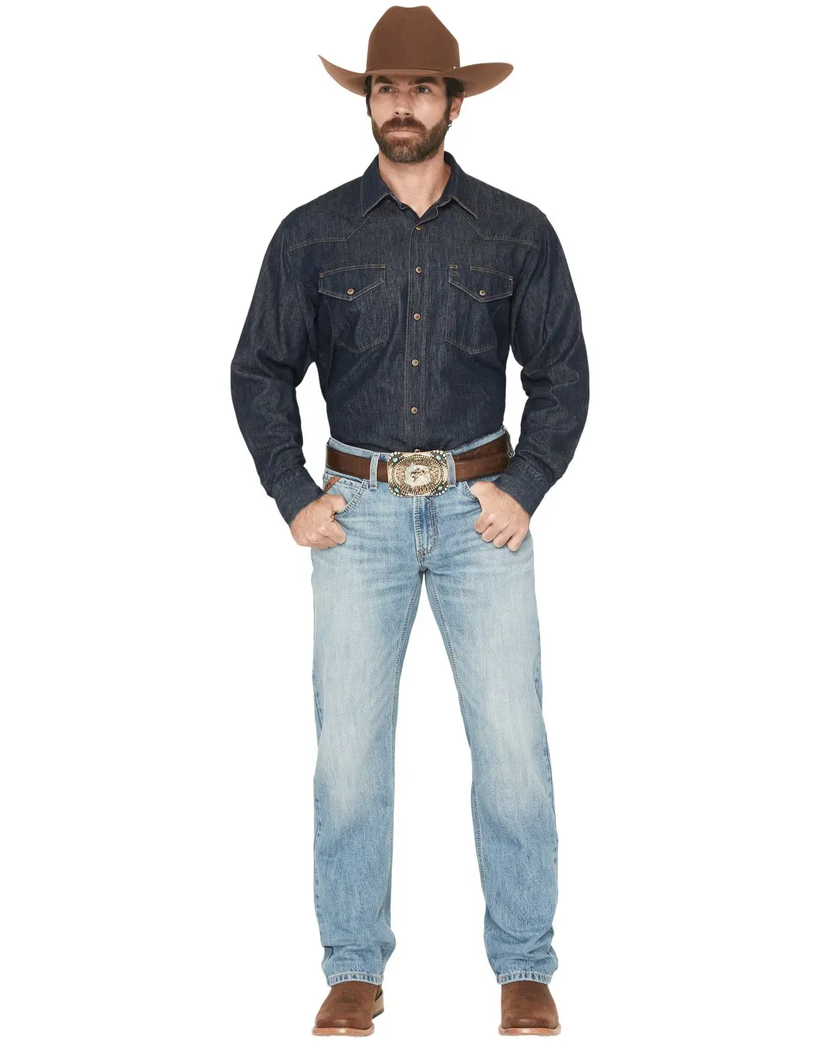 Ariat Men's Men'S M5 Randy Light Wash Straight Denim Jeans - 10065926