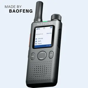 （MADE BY BAOFENG）Lifetime Free Global Phoneradio-AT1 APP Independent Background Control Encrypted Chat History & Unlimited Range (5000+ Miles) PoC Walkie Talkie– Private Intercom for Work/Adventure,father'sdaygifts