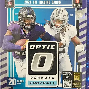 Donruss Optic 2025 NFL Trading Cards - 20 Cards Per Box Official Panini NFTs NFL Football Collection