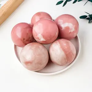 "Pink Dream" Natural Pink Opal Crystal Sphere | Emotional Balance · Calming Energy · Elegant Décor